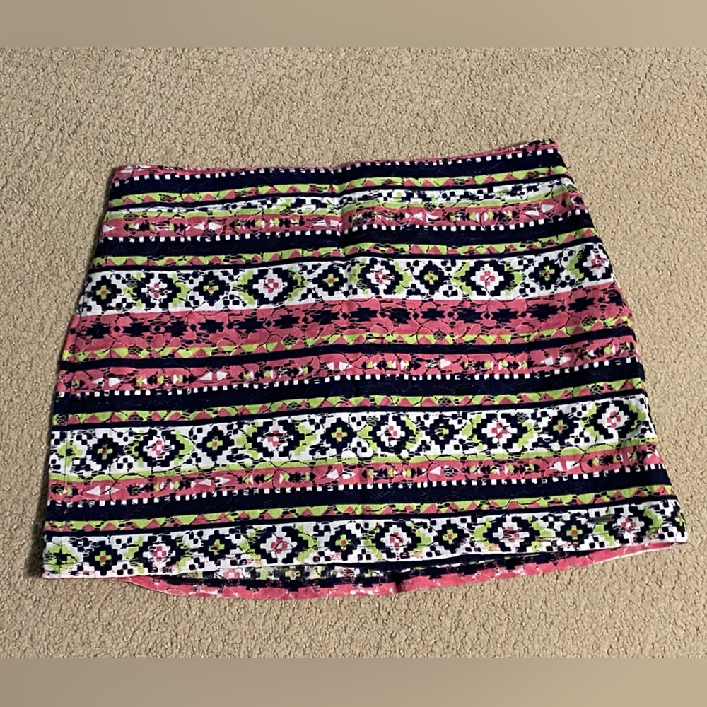 Hollister Colorful Patterned Women's Skirt